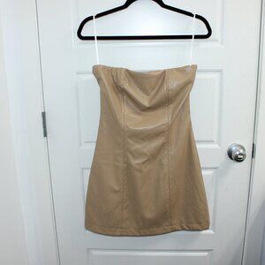 PRINCESS POLLY HAILEY STRAPLESS MINI DRESS BEIGE 6
